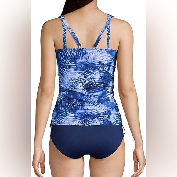Lands’ End adjustable V-neck tankini size 14 - Picture 2 of 9